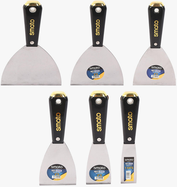 스마토 경화형 스텐 헤라 32mm 50mm 75mm 100mm 125mm 150mm 스크래퍼 망치질 끌칼 퍼티 나이프