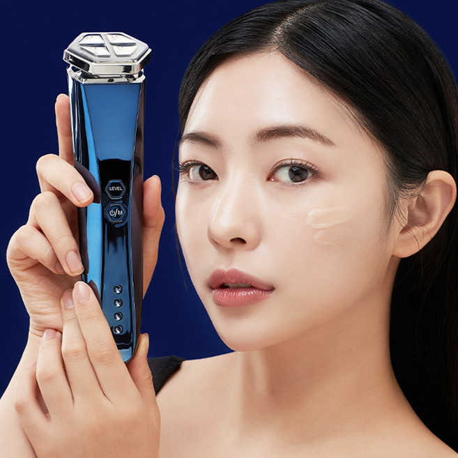 [펄케어] 딥블루 핫앤쿨 코어 부스터 피부 탄력 쿨링 얼굴 마사지기