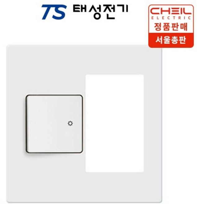 제일전기 디노 1구 스위치 + 온도공란(우), 1구 스위치＋온도공란(우), 1개