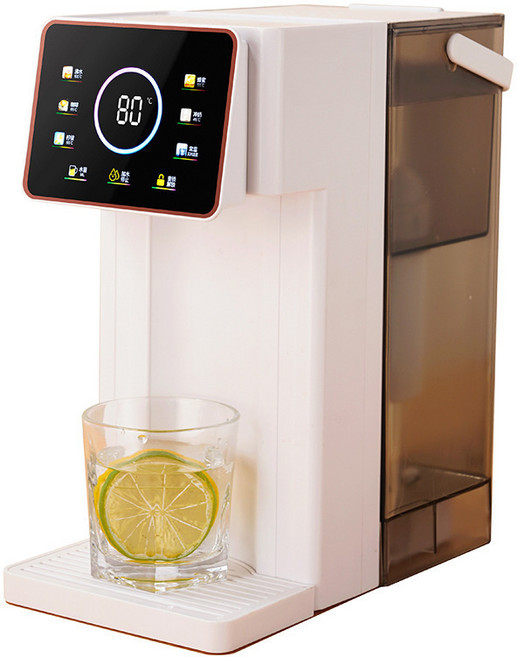 WIFER 即熱飲水機 6段調溫 3L大水箱, 1個, 1L, Y1白色彩屏+聰明座:美規110V