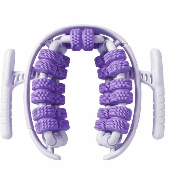 라인플로리 360도 종아리 허벅지 붓기 제거 마사지 롤러, 모브퍼플, 1개