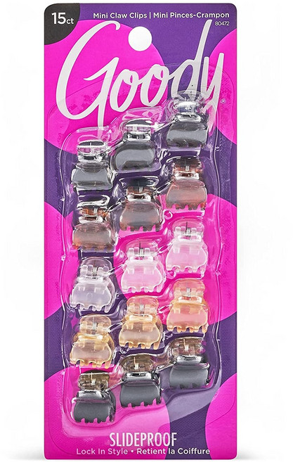 구디 미니 클로 클립 헤어집게 15개입