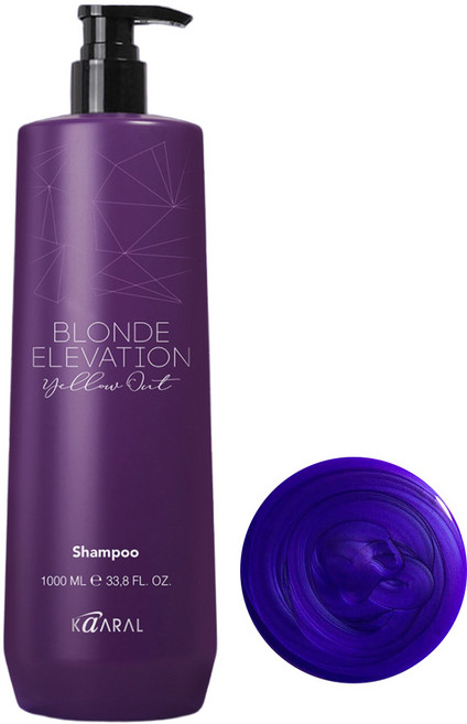 카랄 탈색 헤어 애쉬 컬러관리 보라색 블론드 엘리베이션 옐로우아웃 보색샴푸, 2개, 1L