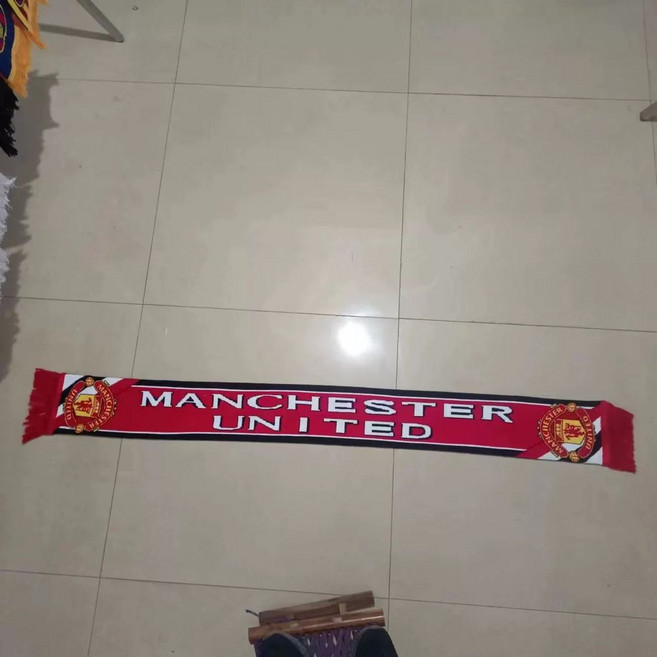 맨체스터 유나이티드 맨유 디자인 네임드 스카프, H. 빨간색