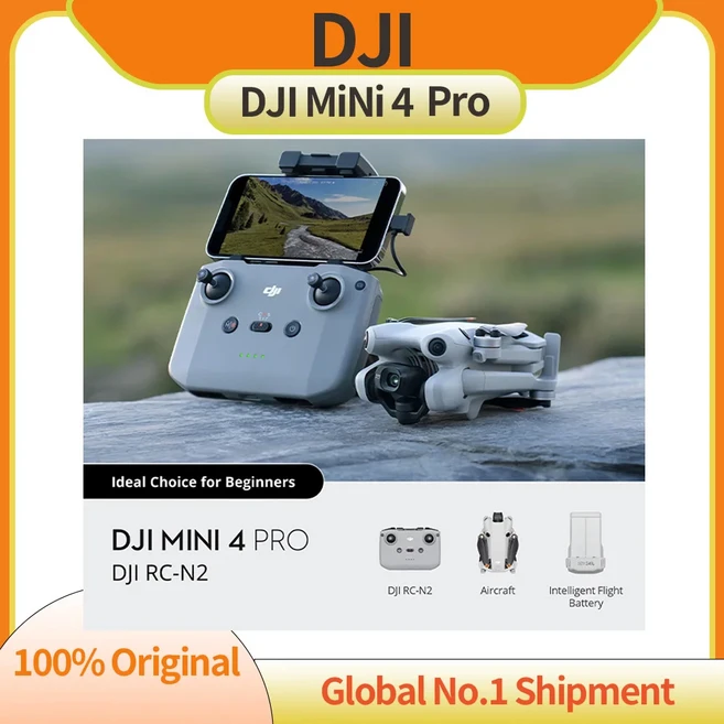 DJI 미니 4 프로 드론 4K/60fps HDR 트루 버티컬 촬영 20km FHD 영상 전송, 01 M4 Pro RC-N2, 01 No SD Card, [01] M4 Pro RC-N2