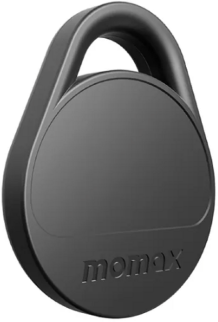 Momax Pinpop Lite Find My 全球定位器，適用於寵物追蹤與個人物品定位, 黑色, 1個