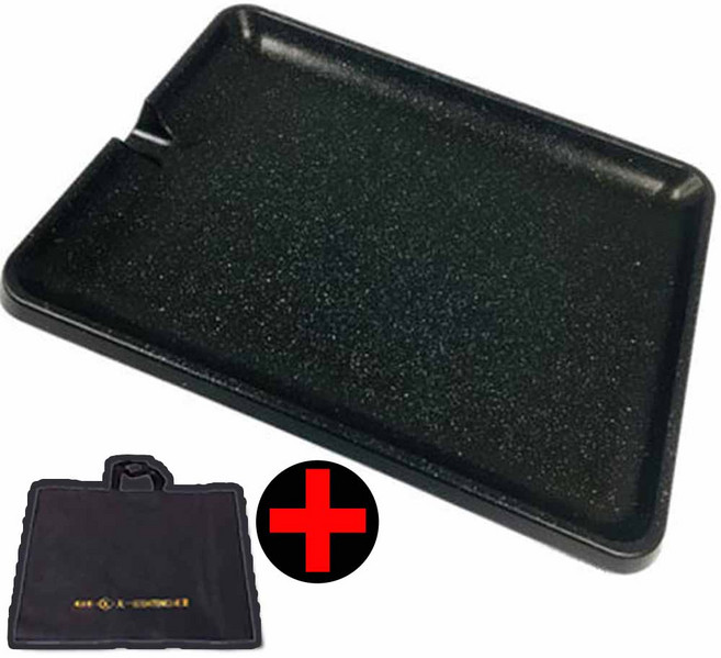 매직 쿠킹팬 삼겹살 불판 고기 구이판 프라이팬 그릴팬 철판 매직쿡킹팬 오리판 오리팬 오리구이판, 1세트, 쿠킹팬 2호