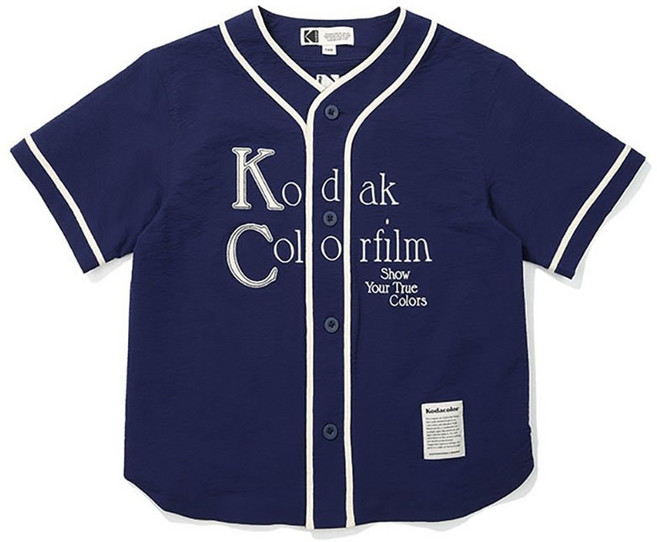 코닥 키즈 11900 브리즈 라이트 시어서커 베이스볼 셔츠 NAVY EKF438 MTO265