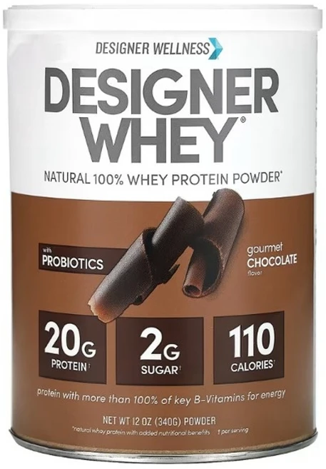 디자이너 웰니스 디자이너 웨이 천연 100% 유청 단백질 파우더 고메 초콜릿 340g (12oz), 1개 - 쿠팡