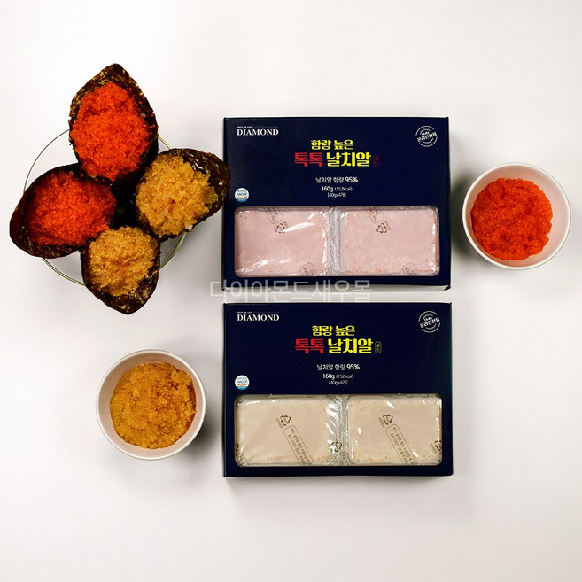 함량 높은 톡톡 날치알 프리미엄 95% 레드 골드 40gX4개입, 1개, 골드 160g