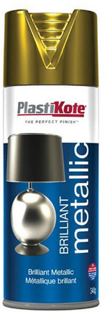 플라스티코테 금속빛 스프레이 Brilliant Metallic 유광 (금색) 400ml FI160, 1개