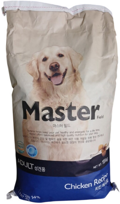 강아지사료 성견용 강아지건식사료 사료, 1개, 닭+곡물, 15kg