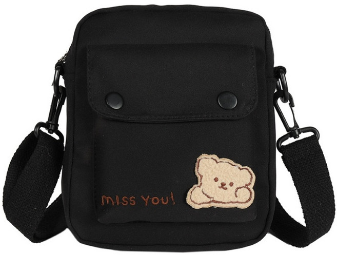 곰돌이 초등학생 크로스백 키즈 소풍가방 핸드폰가방