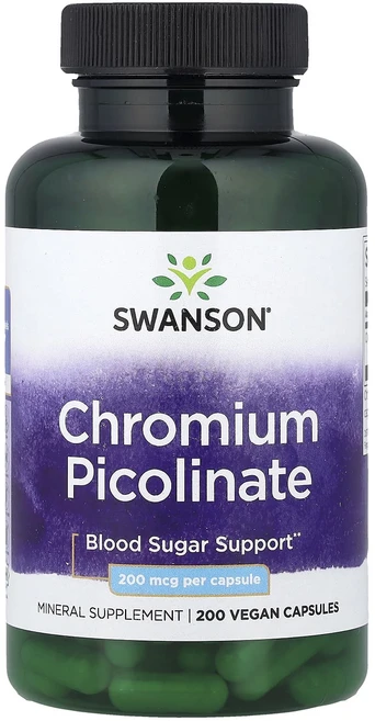 Swanson 피콜린산크로뮴 200mcg 베지 캡슐 200정, Swanson피콜린산크로뮴200mcg베지캡슐200정, 1개 - 쿠팡