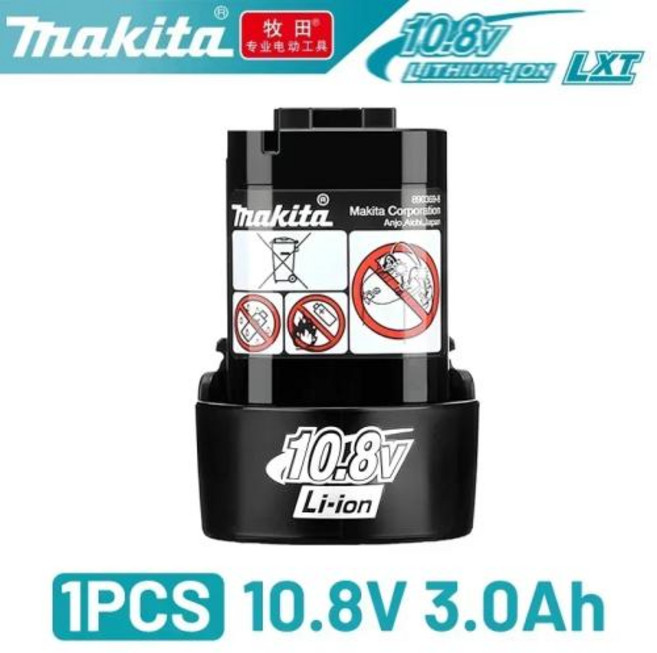 Makita 10.8V 배터리 3.0Ah2.0Ah 충전식 교체 도구 배터리 10.8V BL1013 BL1020 BL1030 TD090D DF030D 기존, 06 06 Makita 호환 3.0AhX1, 01 01 CHINA, 1개