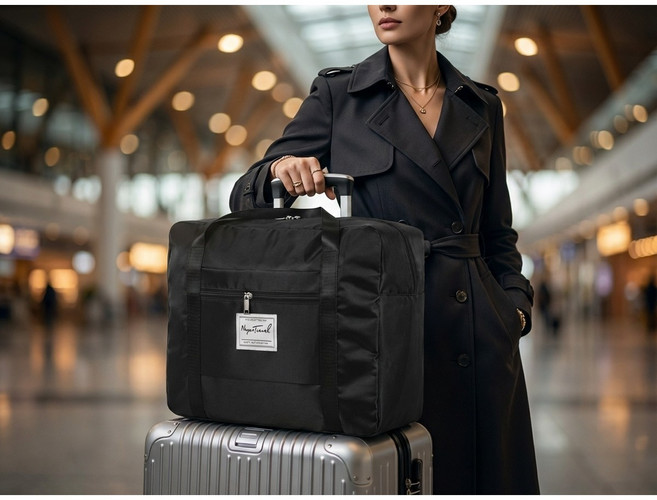 에벤 여행용 접이식 보스턴백 캐리어 결합 보조가방