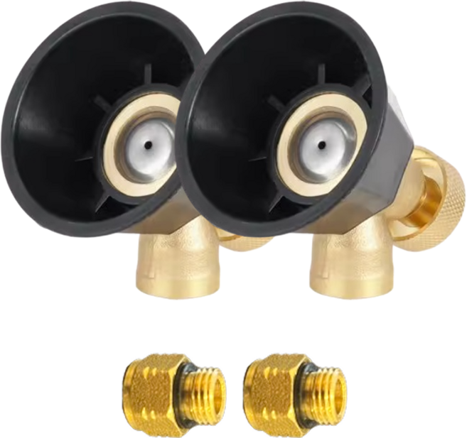 웨이모션 다용도 흑선풍 고압 조절 노즐 안개 분사 범용 농업용 노즐, 노즐+니플, 2세트