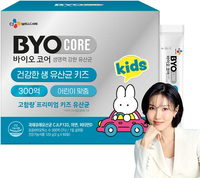 바이오코어 키즈 유산균 60p, 120g, 1박스 - 쿠팡