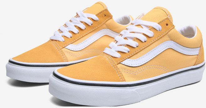 반스 올드 스쿨 옐로우 VN0A5KRFAVL 여성 단화 운동화 스니커즈