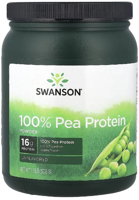 스완슨 단백질 100 완두콩 프로틴 무향 헬스 스포츠 쉐이크 파우더 분말 503g - 쿠팡