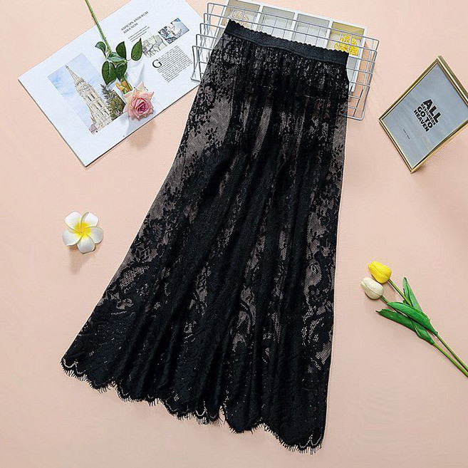 페이준 여성 덧장 망사 이너 스커트 레이스 속치마 LN2940