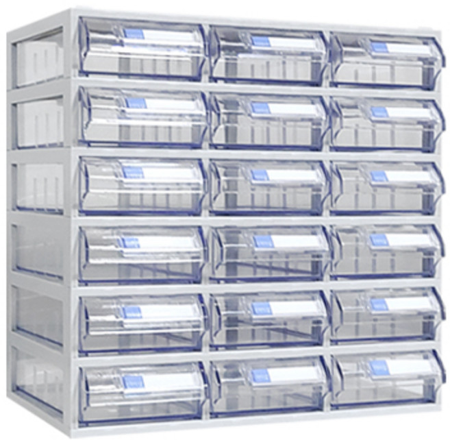 [국내생산 완제품] 모아이샵 다용도 스마트 정리함 투명수납함 멀티박스 미니수납함 멀티수납함, 단일