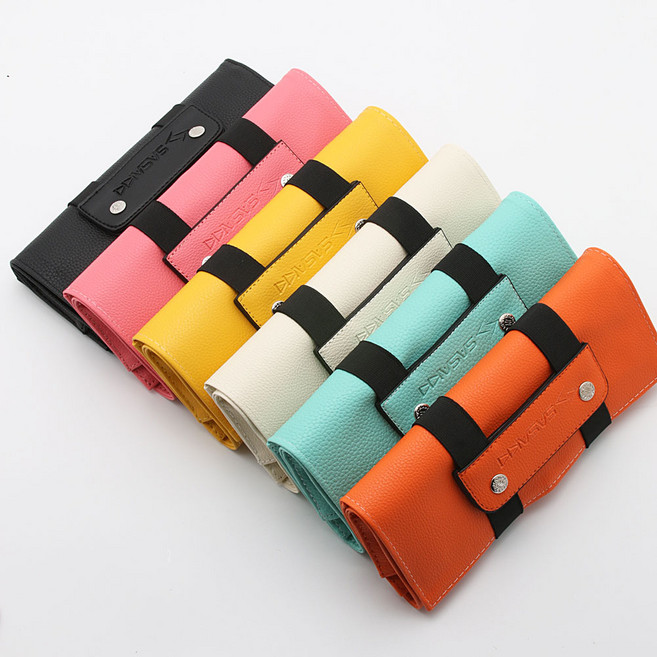 사사끼 국내제작 두루마리 가죽 미용가위 애견가위집, 1개, 노랑