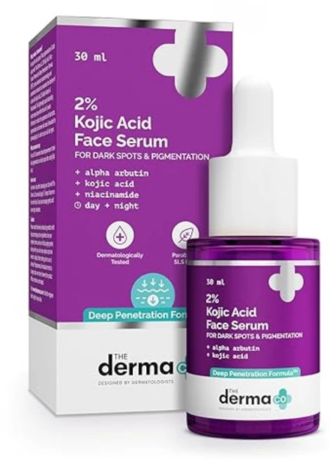 The Derma Co. 2% Kojic Acid Face Serum with Alpha Arbutin Powered by Deep Penetration Formula, 1개, 30ml - 쿠팡