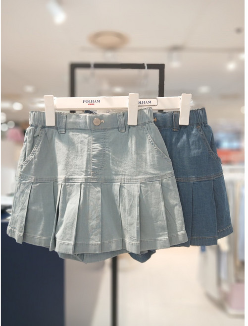 폴햄키즈 빠른배송 헤지 데님 스커트 PKG2RR2050