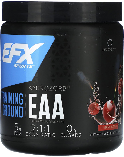 EFX Sports Training Ground Aminozorb EAA 체리 밤 213g(7.51oz), EFXSportsTrainingGroundAminozo, 213g, 1개