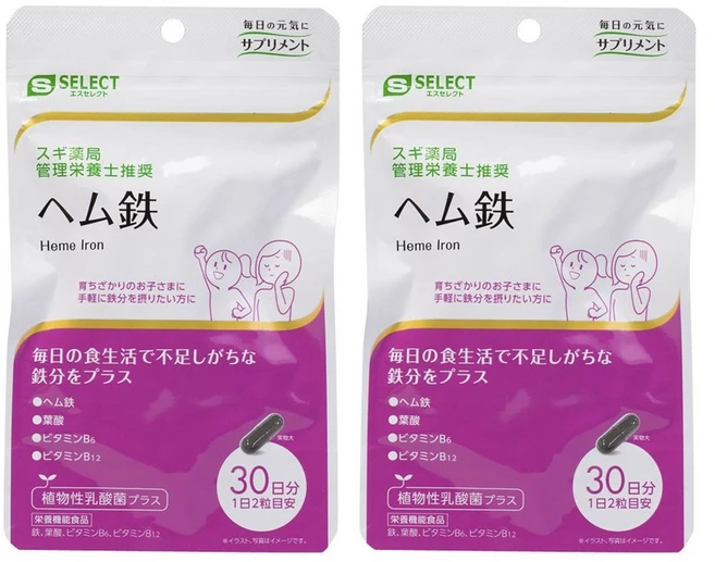 에스셀렉트 헴철 캡슐, 2개, 60정 - 쿠팡