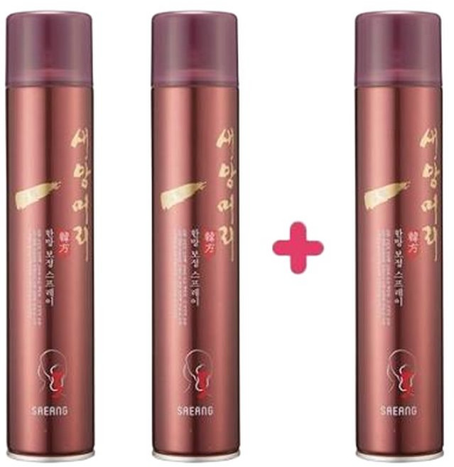 새앙머리 한방 보정 스프레이 300ml 3개