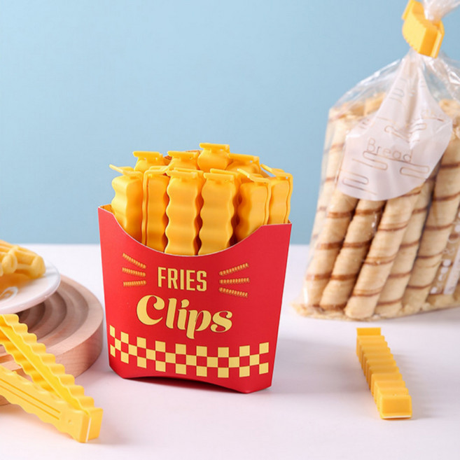 봄별 감자칩 밀봉 집게 클립 12P, 10개