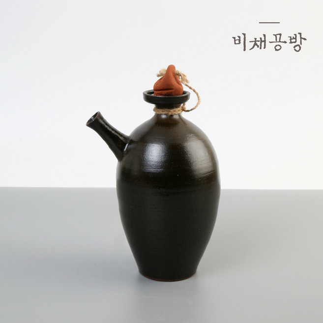비채공방 옹기 간장병 식초병 소주병, 600ml, 1개