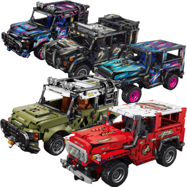 [나노킹-호환블럭] 풀백 오프로드 자동차 시리즈 DN139, 1개, A 카키