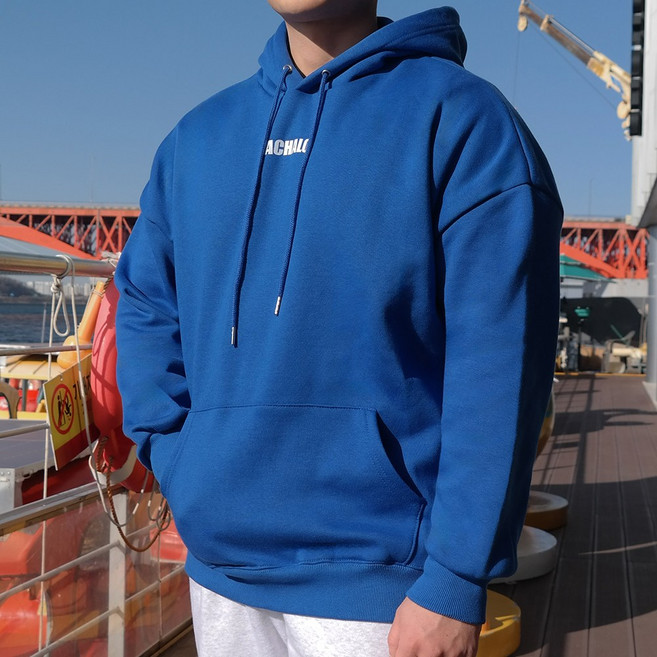 NACHALO 따뜻한 오버핏 기모후드티