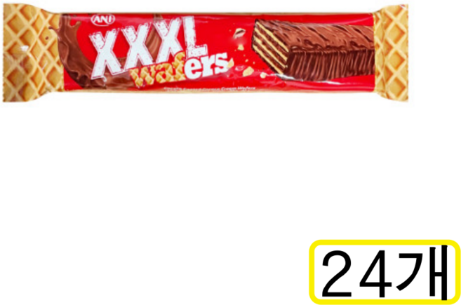 ANI XXXL웨이퍼 코코아 초코바, 24개, 65g