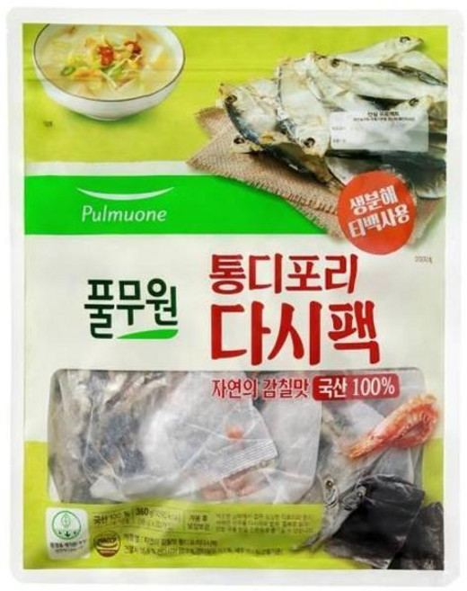 풀무원 통디포리 다시팩, 360g, 15개