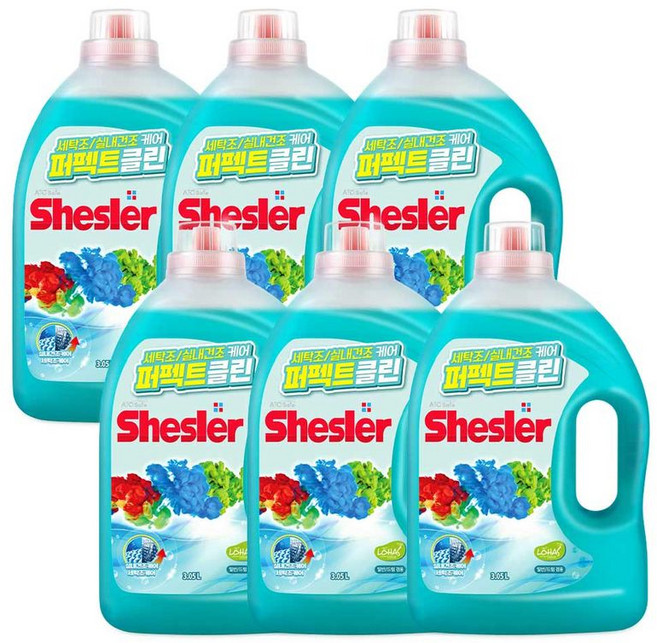 쉬슬러 에이프릴 퍼펙트 클린 액체세제, 6개, 3.05L