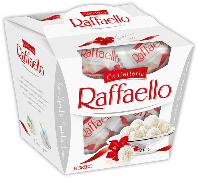 페레로로쉐 라파엘로 독일 코코넛 밀크 크림 앤 홀 아몬드 프랄린 초콜릿 150g 3팩, 3개