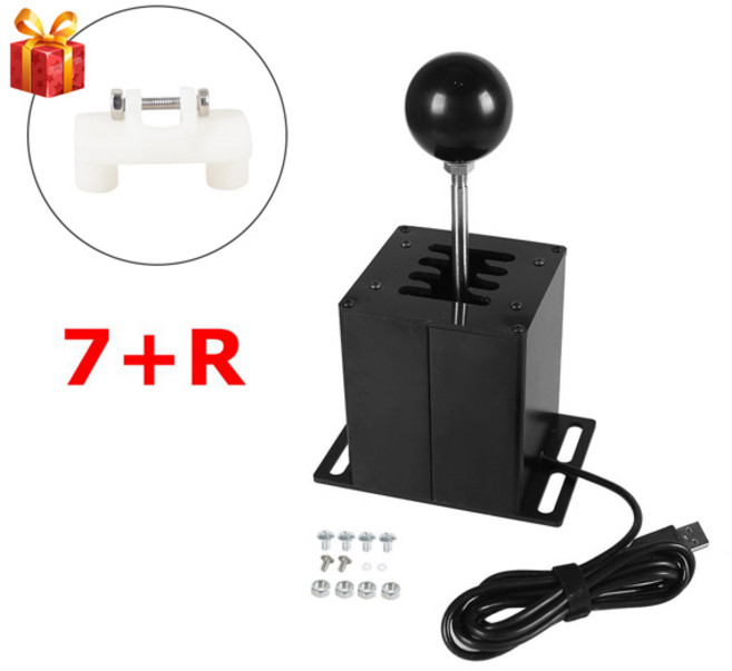 G27 G29 G25 G920 용 PC USB H 기어 시프터 ETS2 Simracing 레이싱 게임용 T300RS/GT 시프트 노브, [06] 7 R, 02 7 R