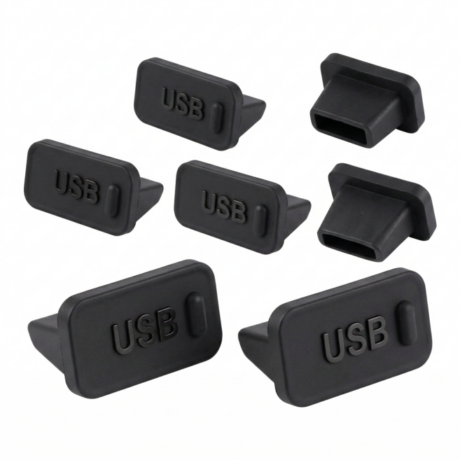 [위너] USB-A 먼지마개, 7개, 블랙