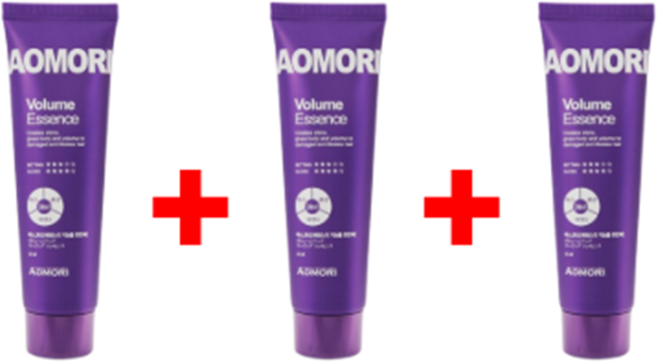 아오모리 볼륨에센스 미용실추천 휴대용 컬링에센스 소형, 40ml, 3개