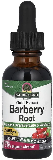 네이처스앤서 매자 뿌리 액상 추출물 Barberry Root 2000mg 30ml, 1개 - 쿠팡