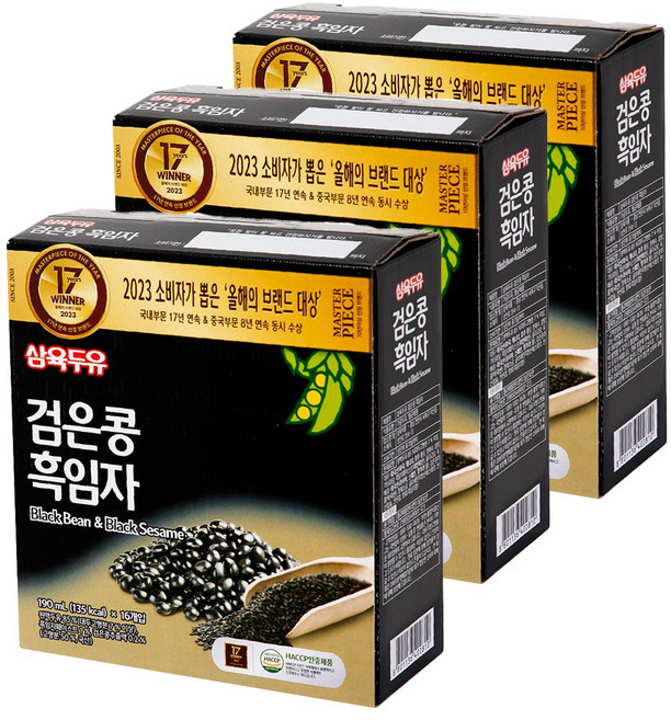 삼육두유 검은콩흑임자, 48개, 190ml