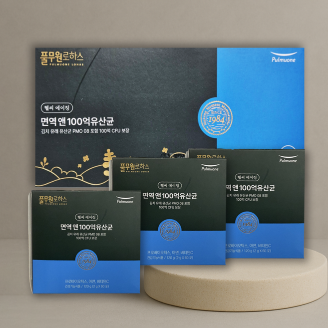 풀무원로하스 100억 면역 유산균 3개월, 360g