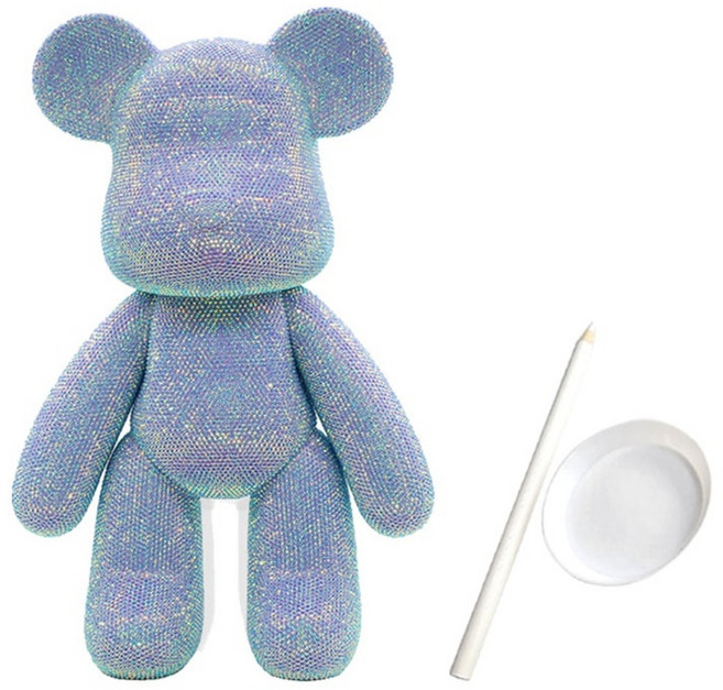 파티지엥 소형 베어브릭 큐빅 비즈 보석십자수 diy, 6. 스몰 젤리블루, 1개