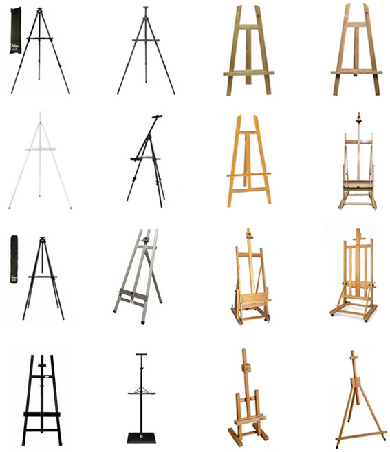 접이식 이젤 휴대용 미술 학원 나무 철제 테이블 알루미늄 55종 모음, 7-5 나무이젤 HB.025