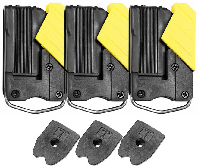 아띠꼴로 분실제로 벨트 줄자 걸이 클립 홀더 줄자 키링 고리, 3개