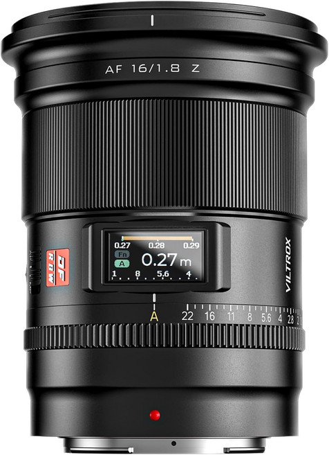니콘 Z용 빌트록스 AF 16mm f1.8 풀 프레임 렌즈 LCD 화면이 내장된 오토포커스 Z 마운트 카메라 Zfc Z50 Z5 Z6 Z8 Z9 Z7 Mark II 161.8 Z와, 16/1.8 Z